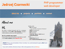 Tablet Screenshot of czarnecki.org.pl